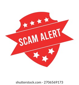 Scam Alert Rubber Stamp Seal Vector