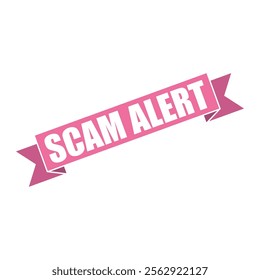 Scam Alert Rubber Stamp Vector Template