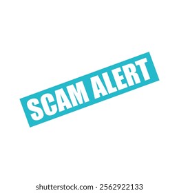 Scam Alert Rubber Stamp Vector Template