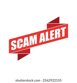 Scam Alert Rubber Stamp Vector Template