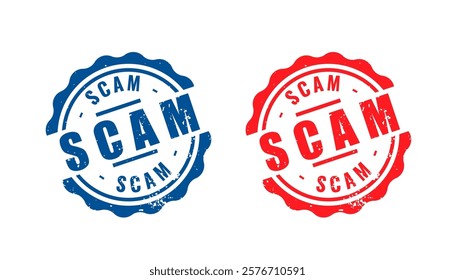 scam alert sign background keep your data secure from virus vector