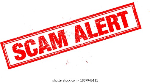 Scam Alert Stamp Grunge Rubber