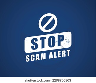 scam alert symbol background for your finance security vector