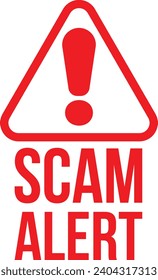 Scam Alert Warning Sign Icon