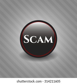 Scam black emblem