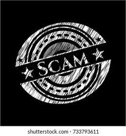Scam chalk emblem