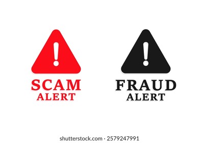 Scam and fraud alert background keep your online data safe