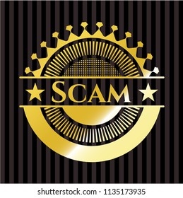 Scam gold emblem or badge
