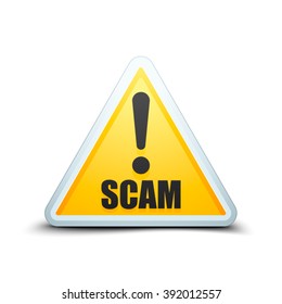 Scam Hazard sign