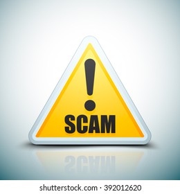 Scam Hazard sign