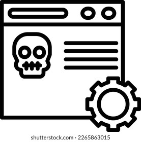 Diseño de iconos de vectores de línea de levas