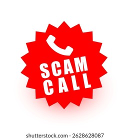 scam phone call fraud warning stay safe and secure vector