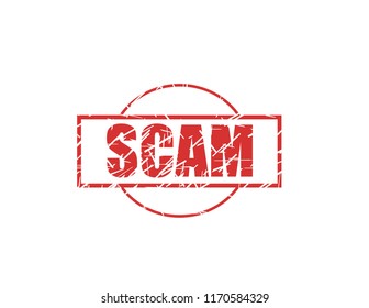 Scam red stamp