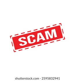Scam Rubber Stamp. Scam Rubber Grunge Stamp Seal Vector Illustration - Vector