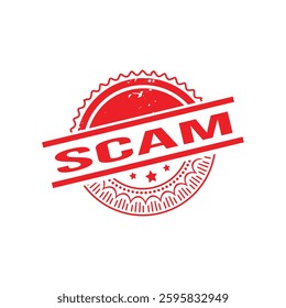 Scam Rubber Stamp. Scam Rubber Grunge Stamp Seal Vector Illustration - Vector