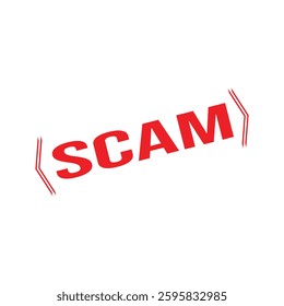 Scam Rubber Stamp. Scam Rubber Grunge Stamp Seal Vector Illustration - Vector