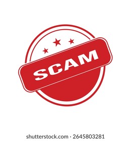 Scam Rubber Stamp. Scam Rubber Grunge Stamp Seal Vector Illustration - Vector