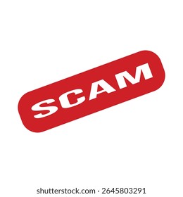 Scam Rubber Stamp. Scam Rubber Grunge Stamp Seal Vector Illustration - Vector