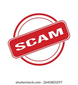 Scam Rubber Stamp. Scam Rubber Grunge Stamp Seal Vector Illustration - Vector