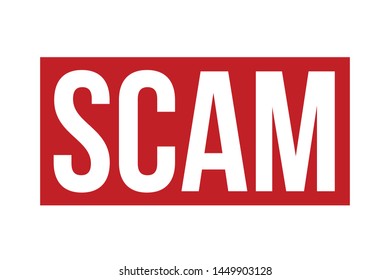 Scam Rubber Stamp. Scam Stamp Seal – Vector