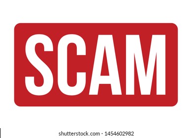 Scam Rubber Stamp. Scam Stamp Seal – Vector