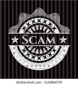 Scam silver emblem or badge