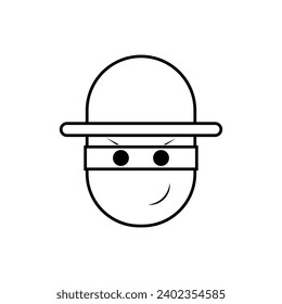 Scammer Icon. Thief, Bandit. Fraud Symbol.