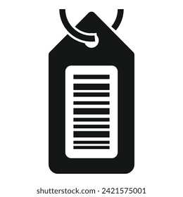 Scan bar code tag icon simple vector. Check ticket. Phone device cellular