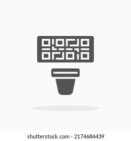 Scan Barcode glyph icon. Can be used for digital product, presentation, print design and more.