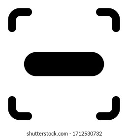 Scan barcode. Icon with outline style, perfect pixels and base size of 32x32 px. Suitable for website design, logos, applications and UI.