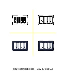 Scan Barcode Shopping and E-commerce Icon