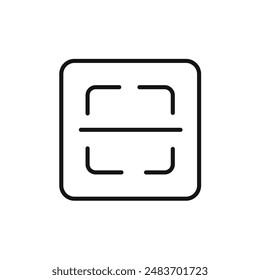 scan button icon vector set collection for web