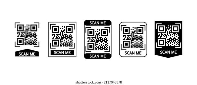 Scan code smartphone on white background. Isolated white background. Bar code icon. Flat vector illustration. Infographic vector illustration