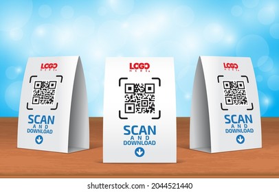 Scan and download mobile app download tent card.