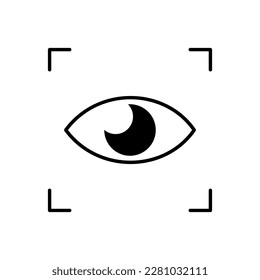ilustración del logotipo de ojo de exploración