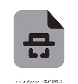 Scan Files Icon Two Tone Solid
