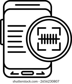 Scan Filled Style Icon Design