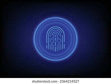 scan finger background have power high