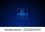 scan fingerprint, Cyber security and password control through fingerprints, access with biometrics identification