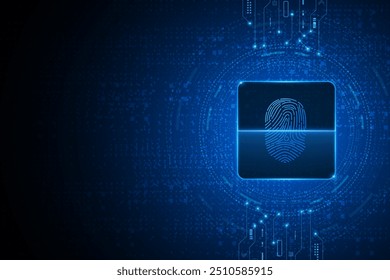digitalizar impressão digital, segurança cibernética e controle de senha através de impressões digitais, acesso com identificação biométrica