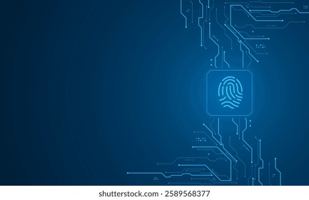 scan fingerprint, Cyber security and password control through fingerprints, access with biometrics identification