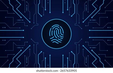 escanear huellas dactilares, seguridad cibernética y control de Contraseñas a través de huellas dactilares, acceso con Identificación biométrica	
