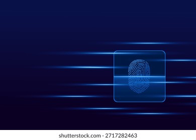 escanear huellas dactilares, seguridad cibernética y control de Contraseñas a través de huellas dactilares, acceso con Identificación biométrica