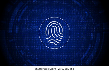 escanear huellas dactilares, seguridad cibernética y control de Contraseñas a través de huellas dactilares, acceso con Identificación biométrica