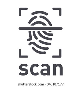 scan fingerprint icon