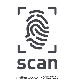 scan fingerprint icon