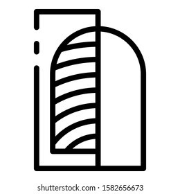 Scan fingerprint icon. Outline scan fingerprint vector icon for web design isolated on white background