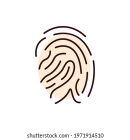 Scan Fingerprint icon vector illustration