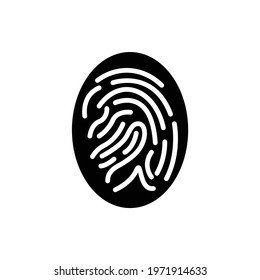 Scan Fingerprint icon vector illustration