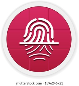 Scan Fingerprint - Vector App Icon